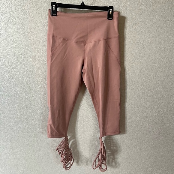 Zella High Waist Dusty Rose Pink Leggings Comfortable Stylish Size M - Picture 1 of 9
